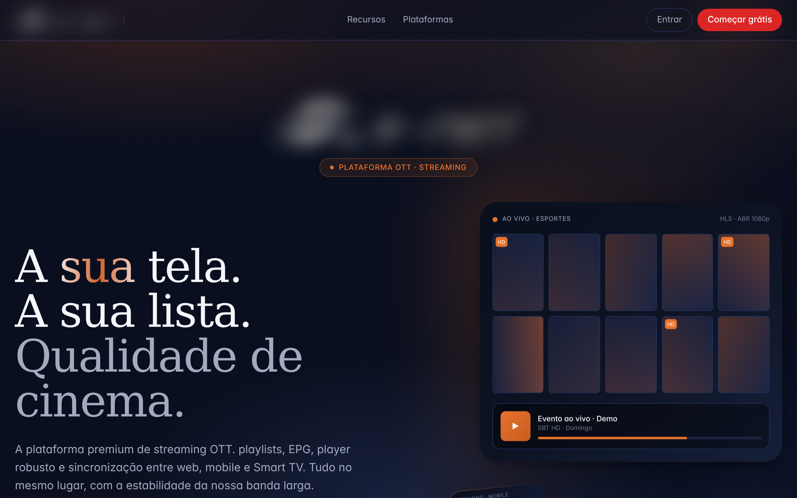 Streaming OTT (Confidencial) — screenshot